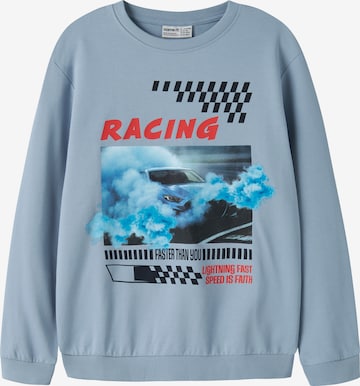 NAME IT - Sudadera 'NKMVOTO' en azul: frente