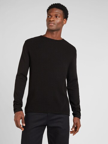 Pullover di QS in nero: frontale