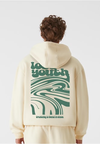 Lost Youth Collegepaita 'Chaos Flow' värissä valkoinen: etupuoli