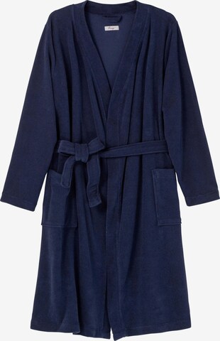 SHEEGO Long Bathrobe in Blue: front