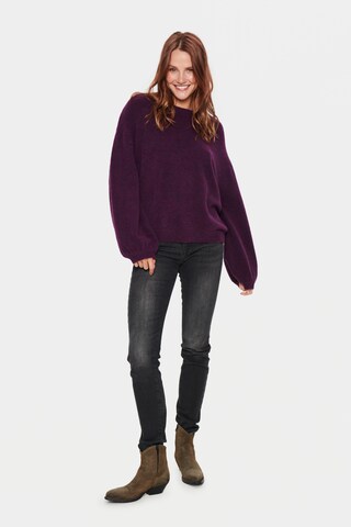 SAINT TROPEZ - Pullover 'Trixie' em roxo