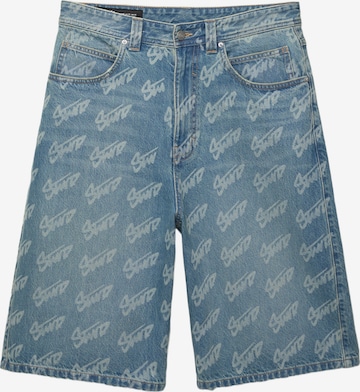Pull&BearBaggy Traperice 'STWD' - plava boja: prednji dio