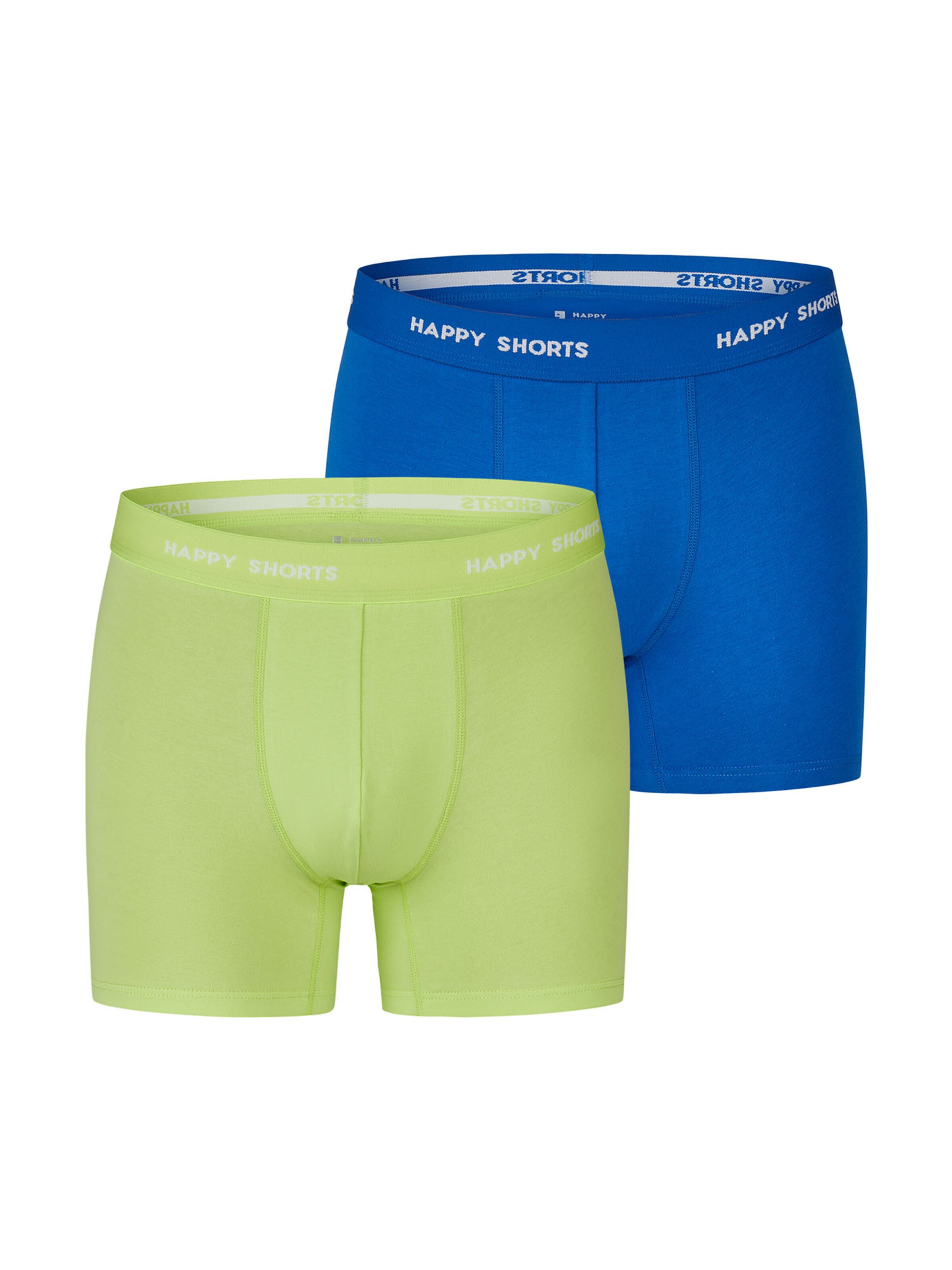Happy Shorts Onderbroek 'Neon' in Blauw: voorkant