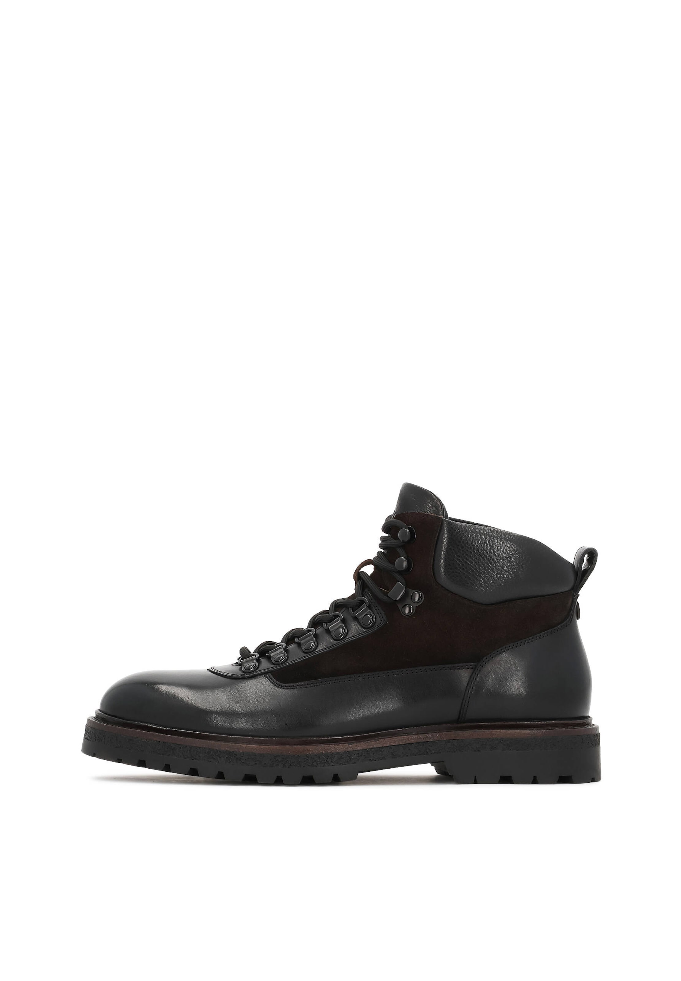 Boots stringati di Kazar in nero: frontale