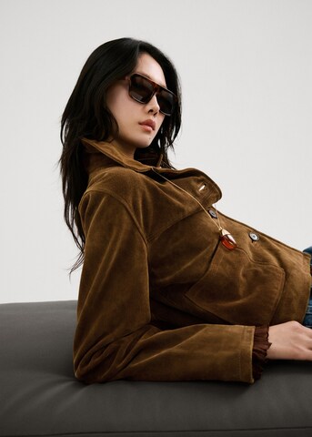 MANGO Jacke 'Laura' in Braun