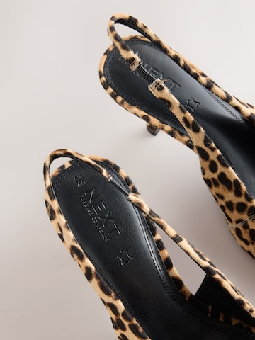 Décolleté sling di Next in marrone