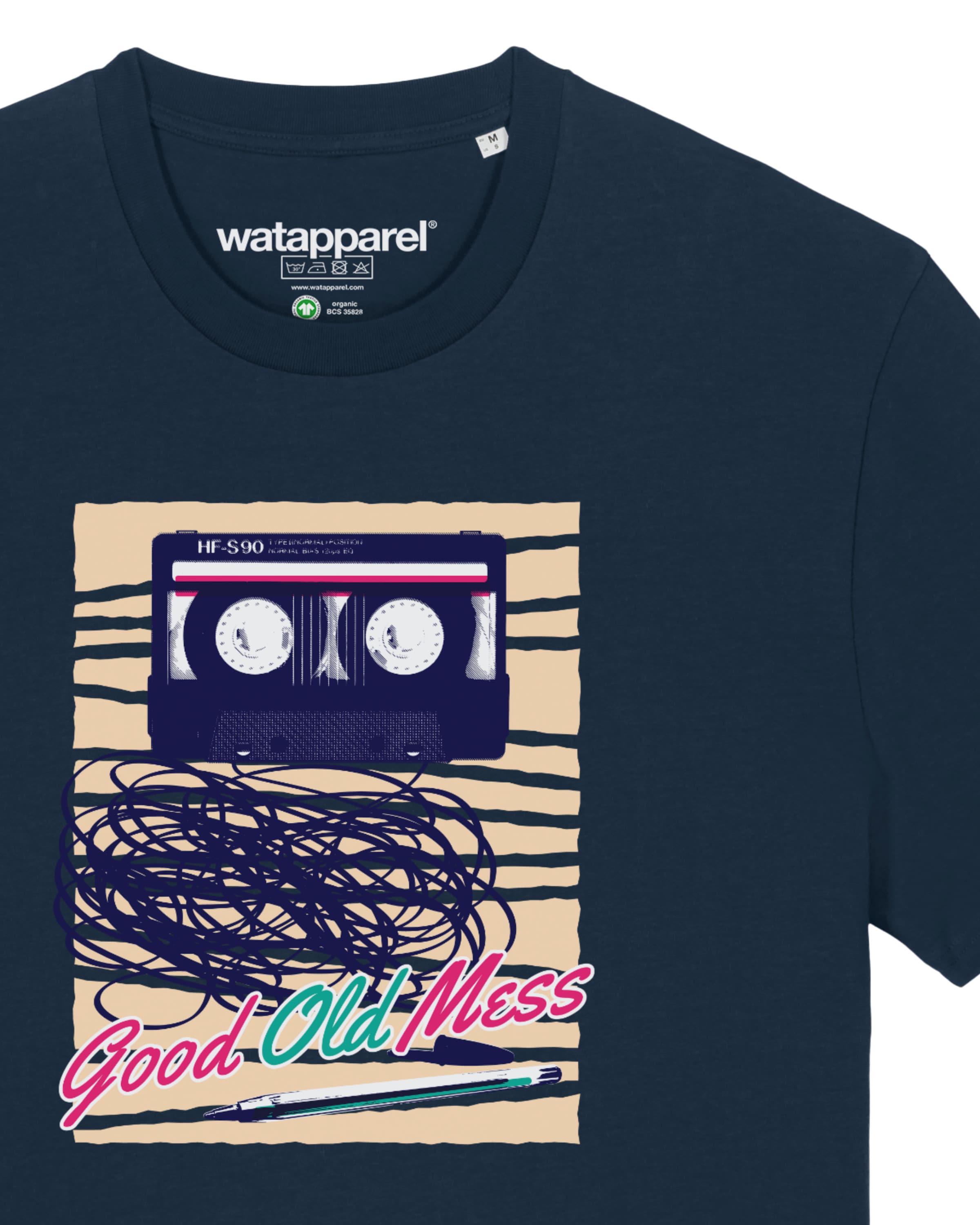 Watapparel Shirt ' Good Old Mess ' in Blauw