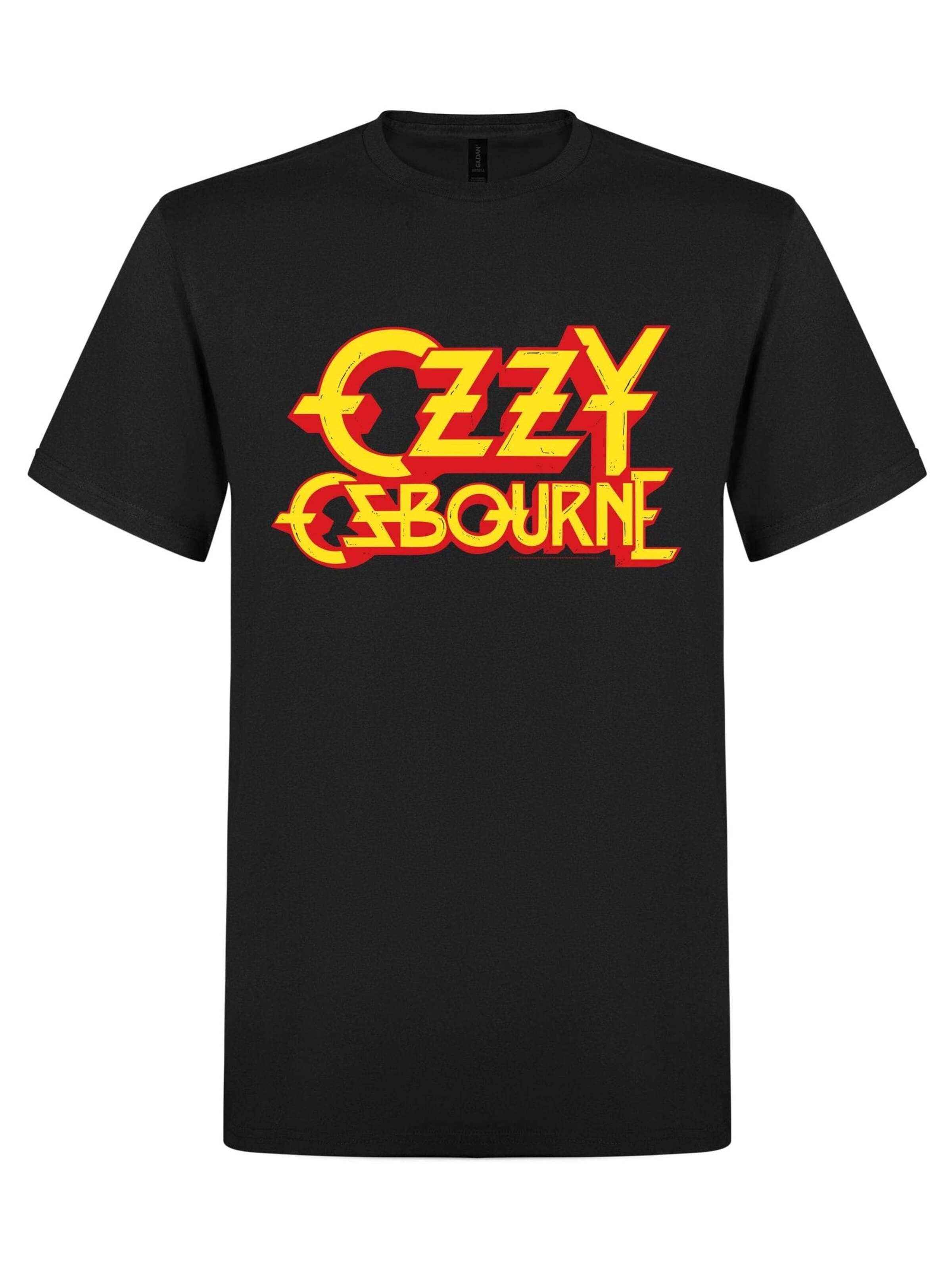 Ozzy Osbourne Shirt 'Ozzy Osbourne Ozzy Logo  T-Shirt' in Black: front