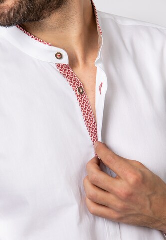 STOCKERPOINT Comfort fit Traditional button up shirt 'Raffa' in White