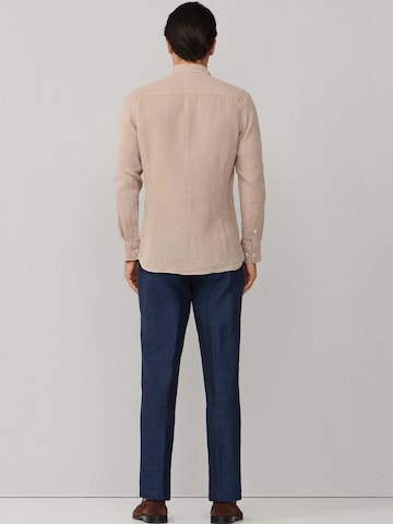 Hackett London Regular fit Button Up Shirt 'ESS' in Beige