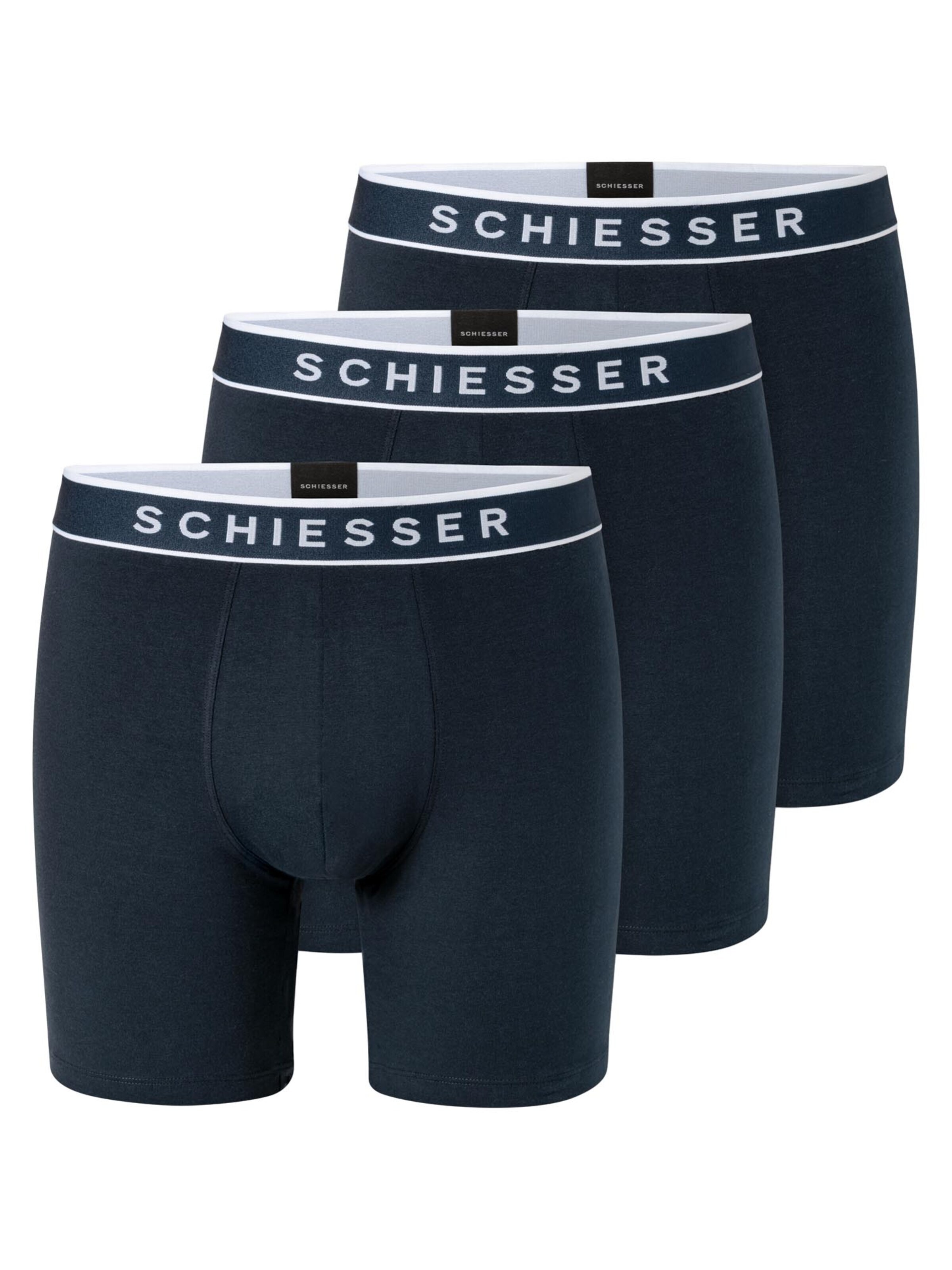 SCHIESSER Boxer shorts ' 95/5 Multi ' in Blue: front