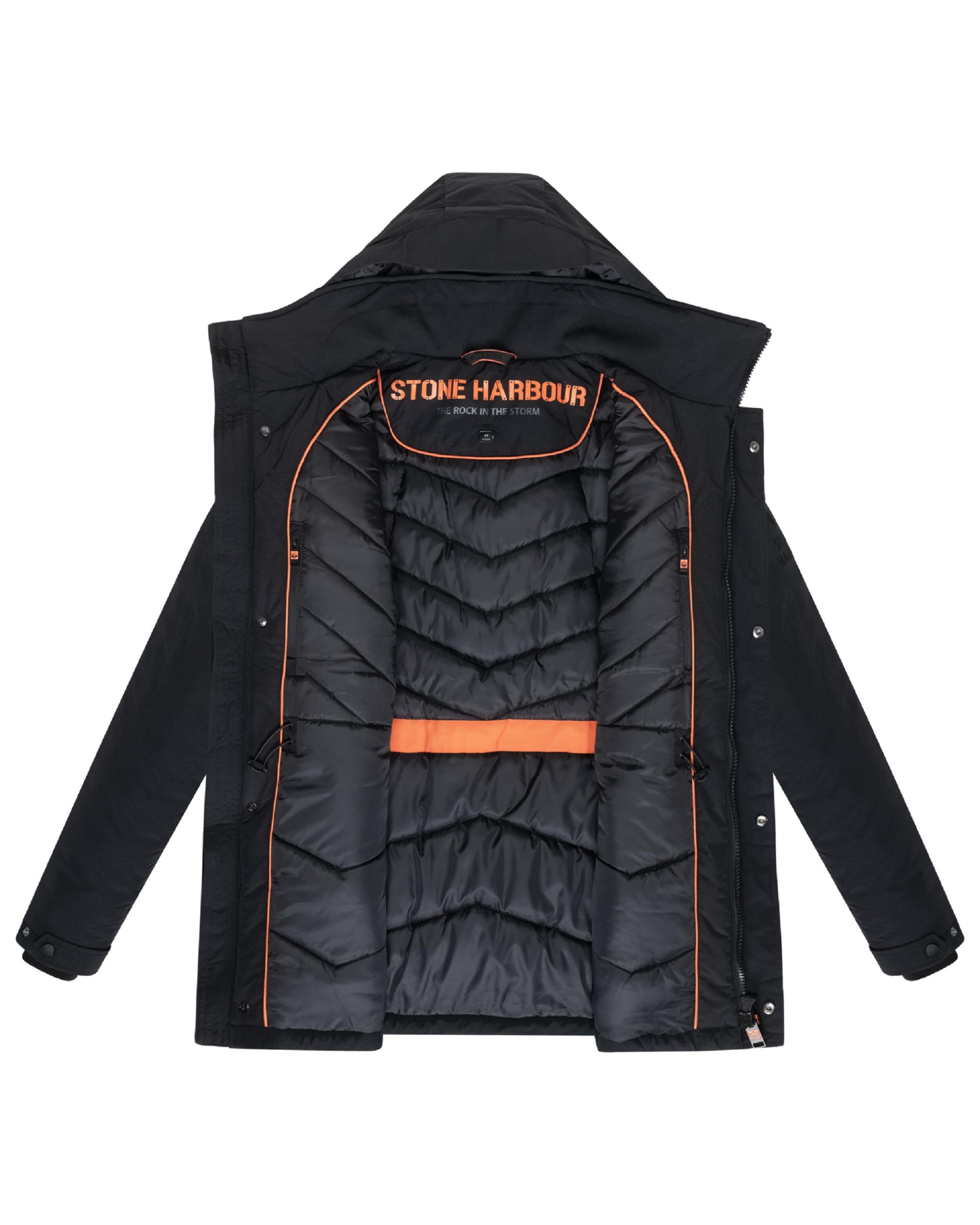 STONE HARBOUR Winter Jacket 'Wadiim' in Black