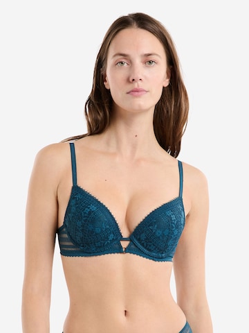 ETAM Push-up Bra 'Aura' in Blue: front