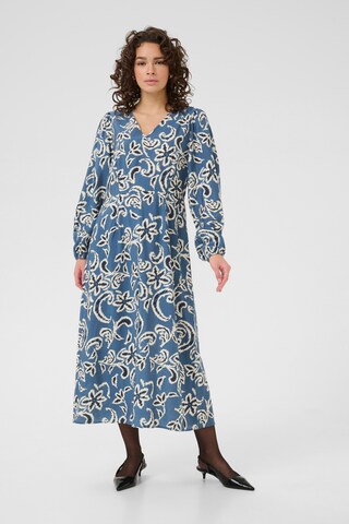 Kaffe Jurk 'Dahlia' in Blauw: voorkant
