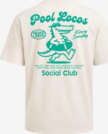 Neverless Shirt 'Pool Locos' in Beige: Vorderseite