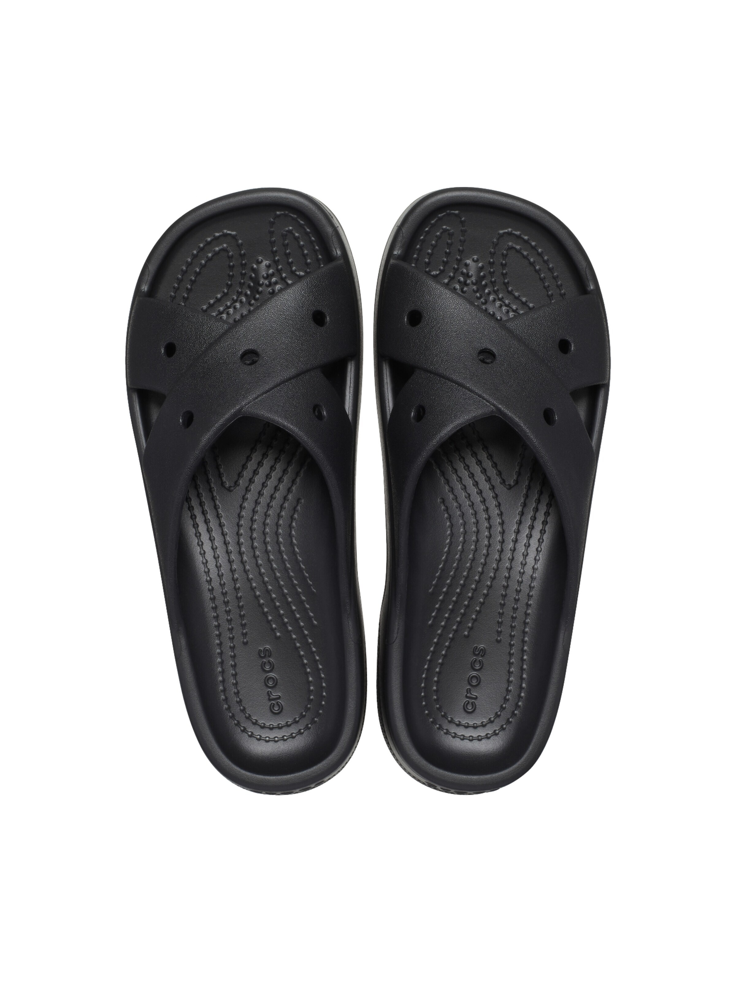 Crocs Sandal 'Cross-Strap-Sandalen zum Hineinschlüpfen' in Black