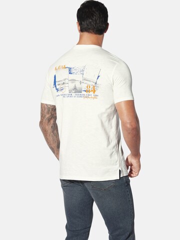 T-Shirt ' Tuppe ' Jan Vanderstorm en blanc