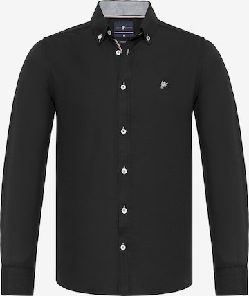 DENIM CULTURE Regular fit Skjorta 'JADON' i svart: framsida