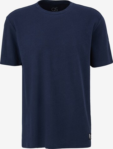 QS Shirt in Blauw: voorkant