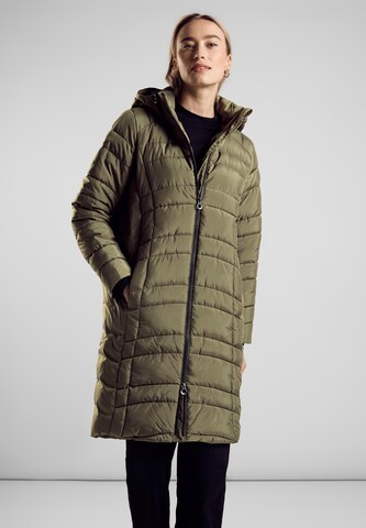 STREET ONE Winter Coat in Green: front