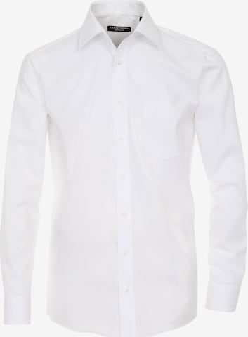 CASAMODA Comfort fit Business Shirt in White: front