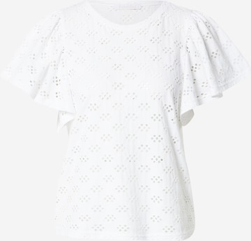 Freebird - Camisa 'Lottie' em branco: frente