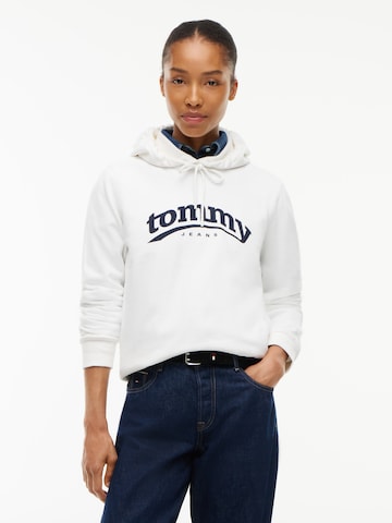 Felpa 'ESS' di Tommy Jeans in bianco: frontale