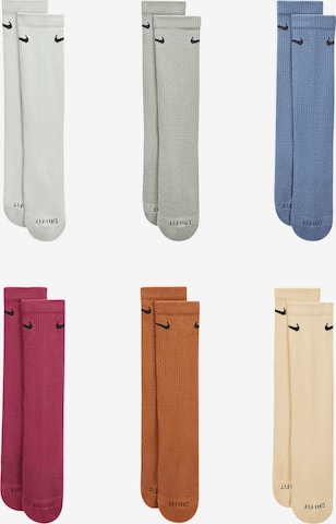 NIKE Athletic Socks in Blue: front