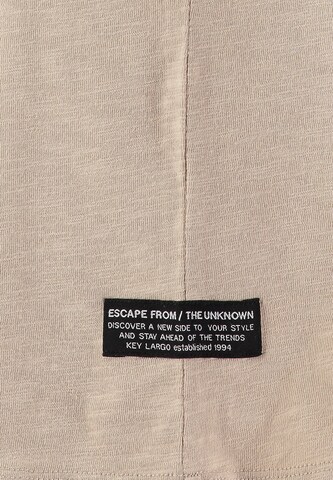 T-Shirt 'KLHero' Key Largo en beige