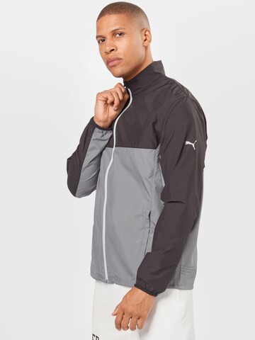 PUMA Sportjacke 'First Mile' in Grau: predná strana