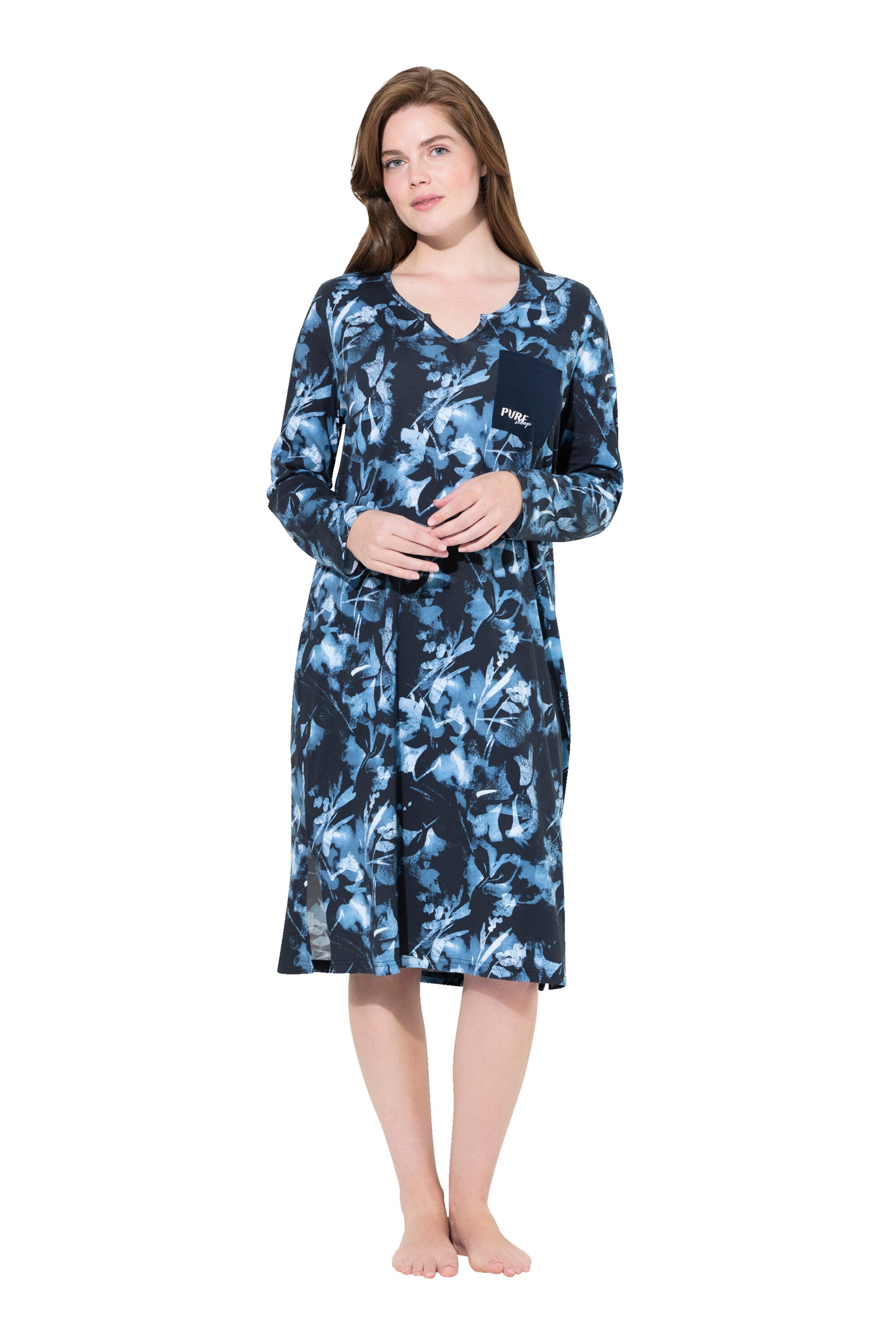 Ulla Popken Nachthemd in Zwart