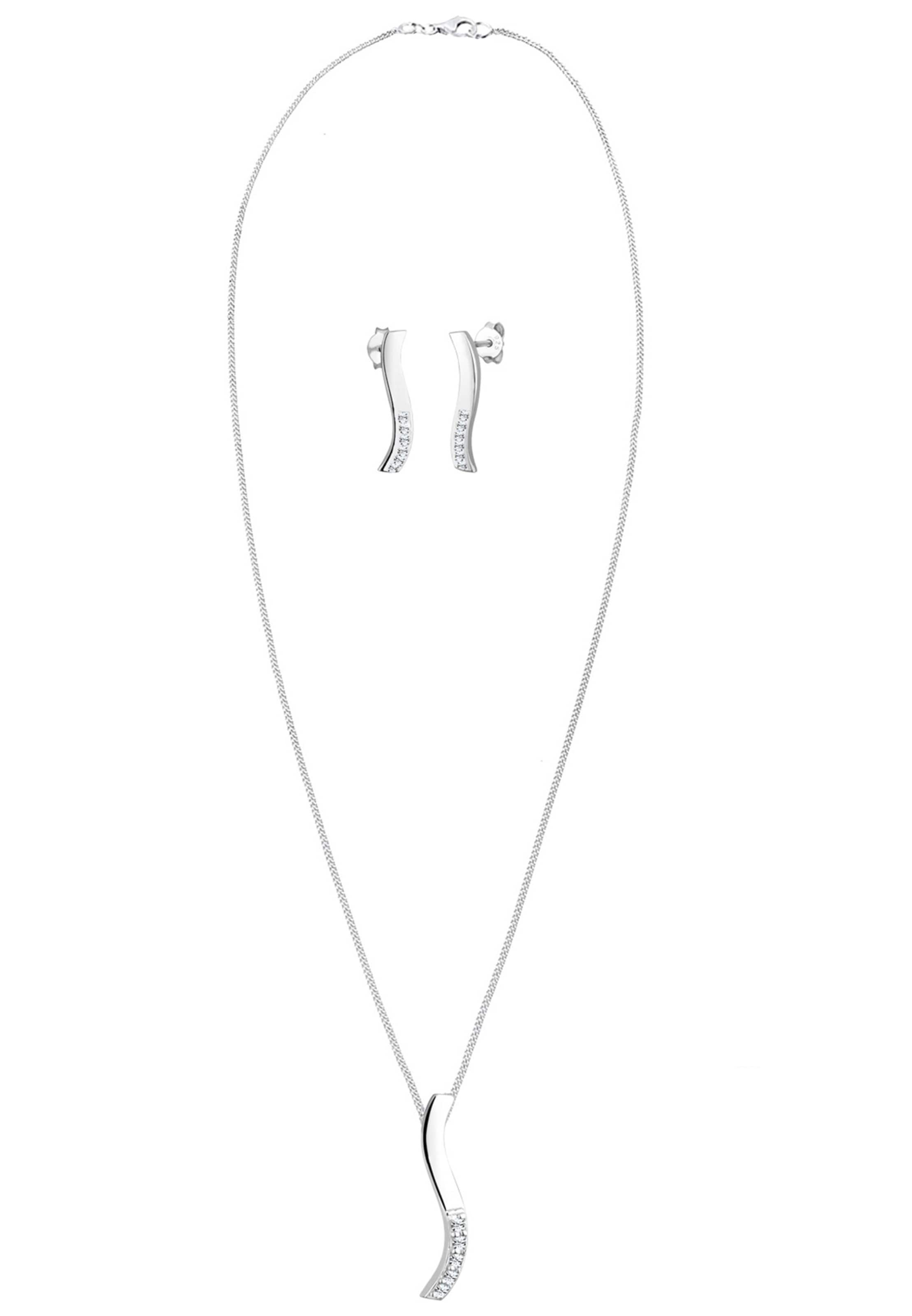 ELLI Jewelry set 'Wellen' in Silver: front