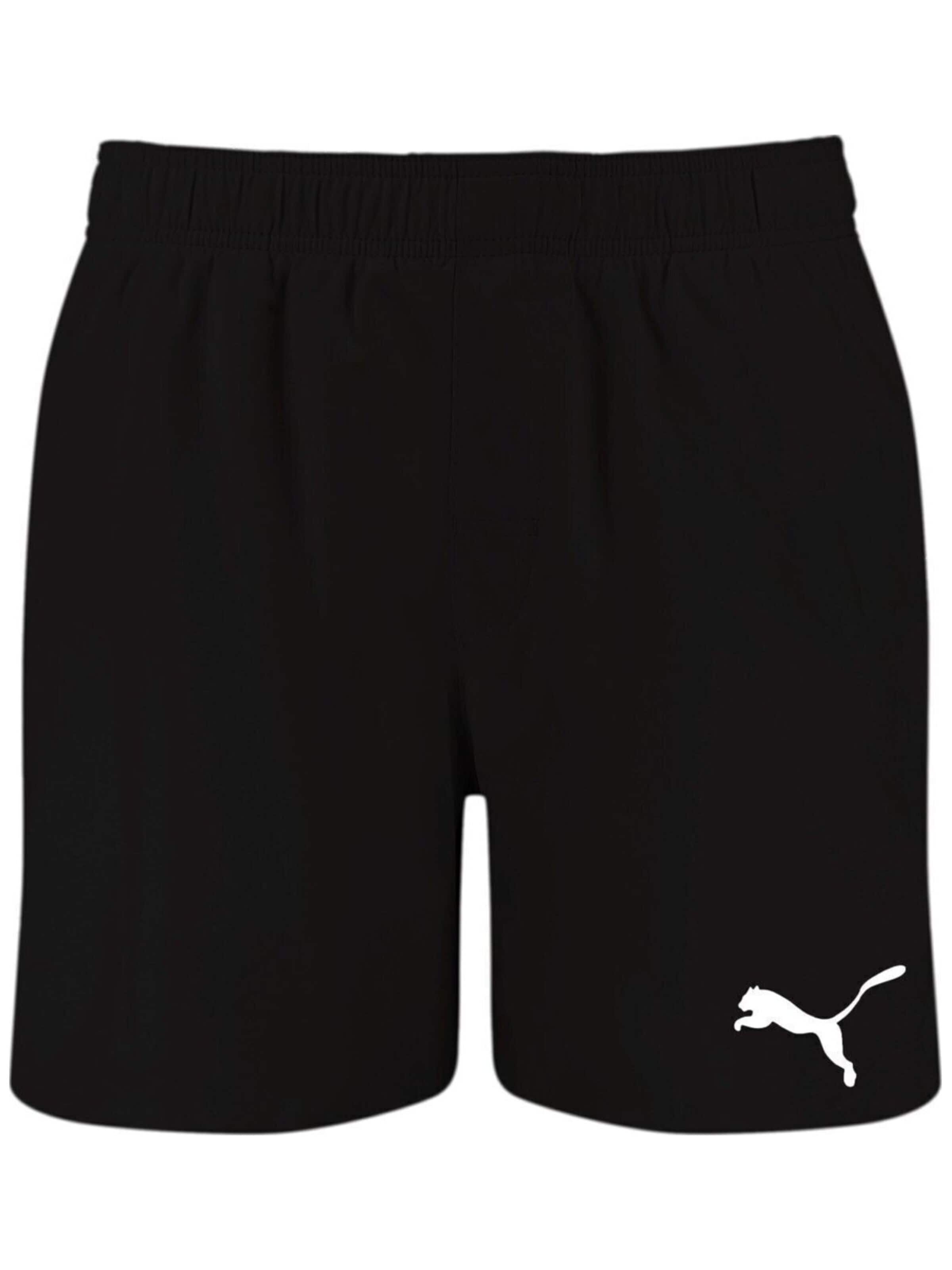 PUMA - regular Pantalón deportivo 'Puma Swim Men Mid Shorts 1p' en negro: frente