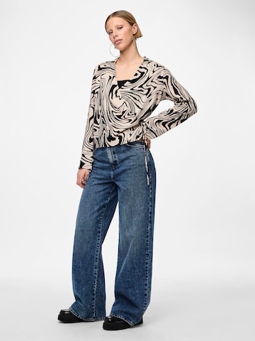 PIECES Blouse 'KIMMIE' in Grey