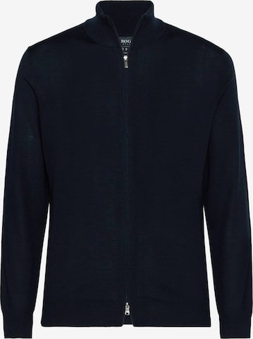 Boggi Milano Knit Cardigan in Blue: front