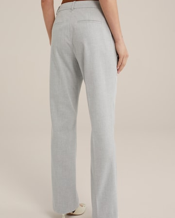 évasé Pantalon à plis WE Fashion en gris