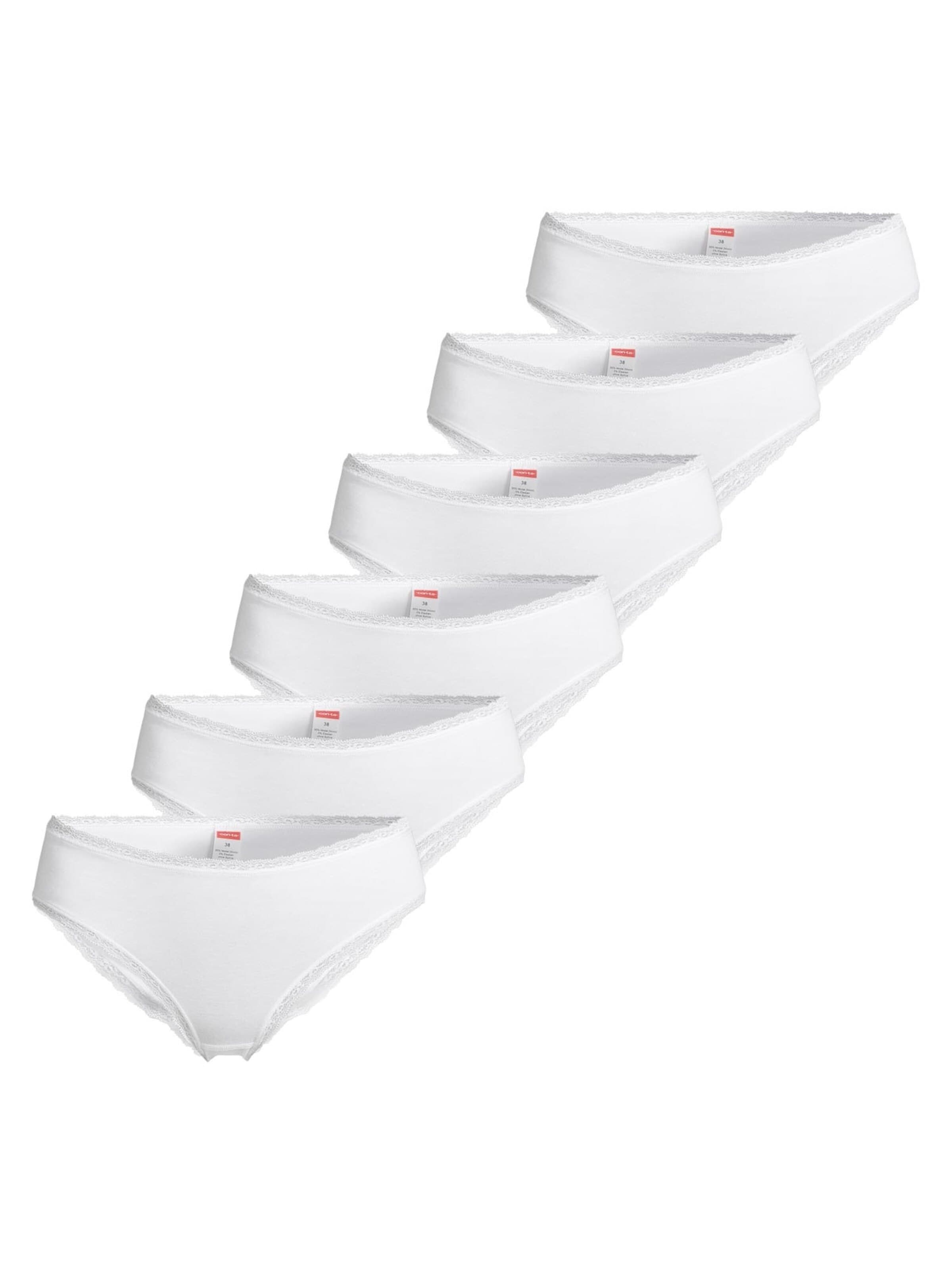 CON-TA Panty 'Modal' in White: front