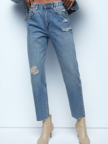 Pull&Bear Regular Jeans in Blau