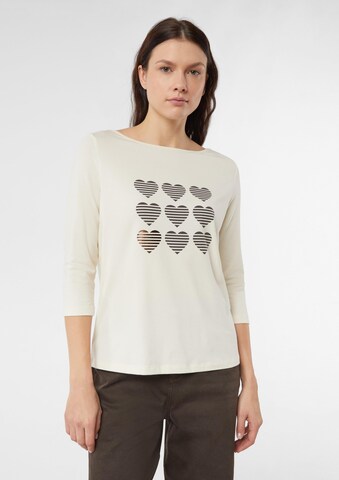 T-shirt COMMA en blanc : devant