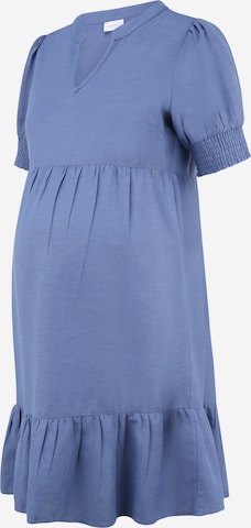 Robe MAMALICIOUS en bleu : devant