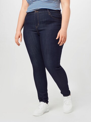 Levi's® Plus Skinny Džíny '721 PL Hi Rise Skinny' – modrá: přední strana