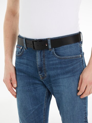 Ceinture Tommy Hilfiger Big & Tall en noir : devant