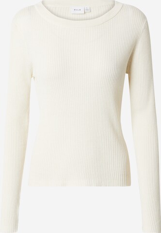 VILA Sweater 'ABELLA' in Grey: front