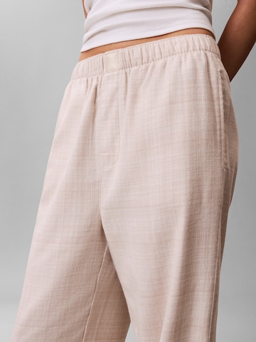 Calvin Klein Pyjamahose in Beige