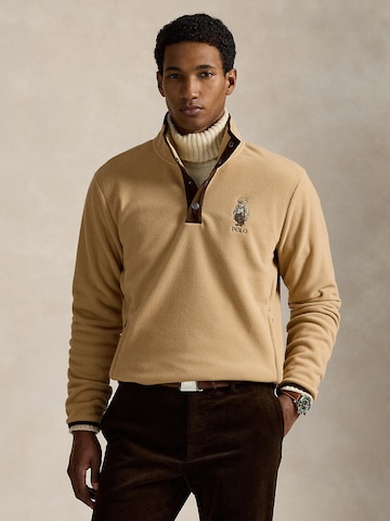 Pull-over Polo Ralph Lauren en beige : devant