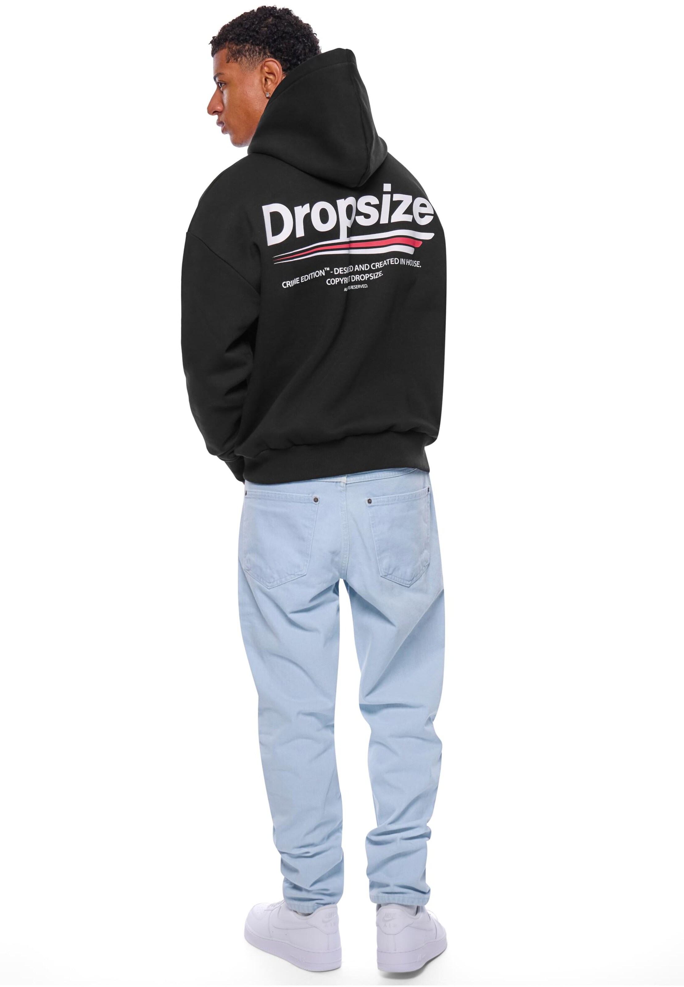 DropsizeSweater majica - crna boja