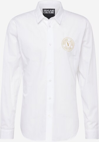 Versace Jeans Couture Regular fit Button Up Shirt in White: front