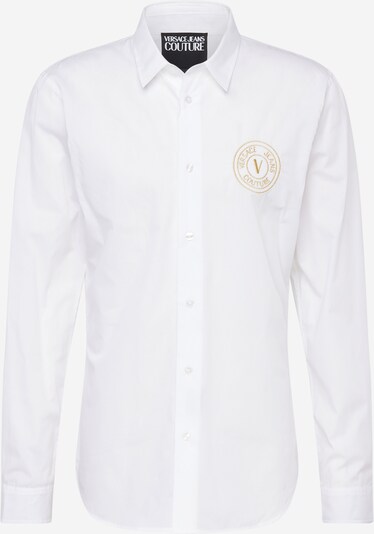 Versace Jeans Couture Button Up Shirt in Gold / White, Item view