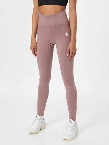 ADIDAS ORIGINALS - Skinny Leggings 'Adicolor Essentials' en lila: frente