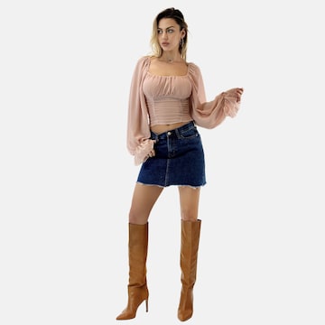 Elara Blouse in Pink: front